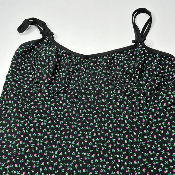 Mainstream floral ribbed bathing suit size 16 - Picture 2 of 15
